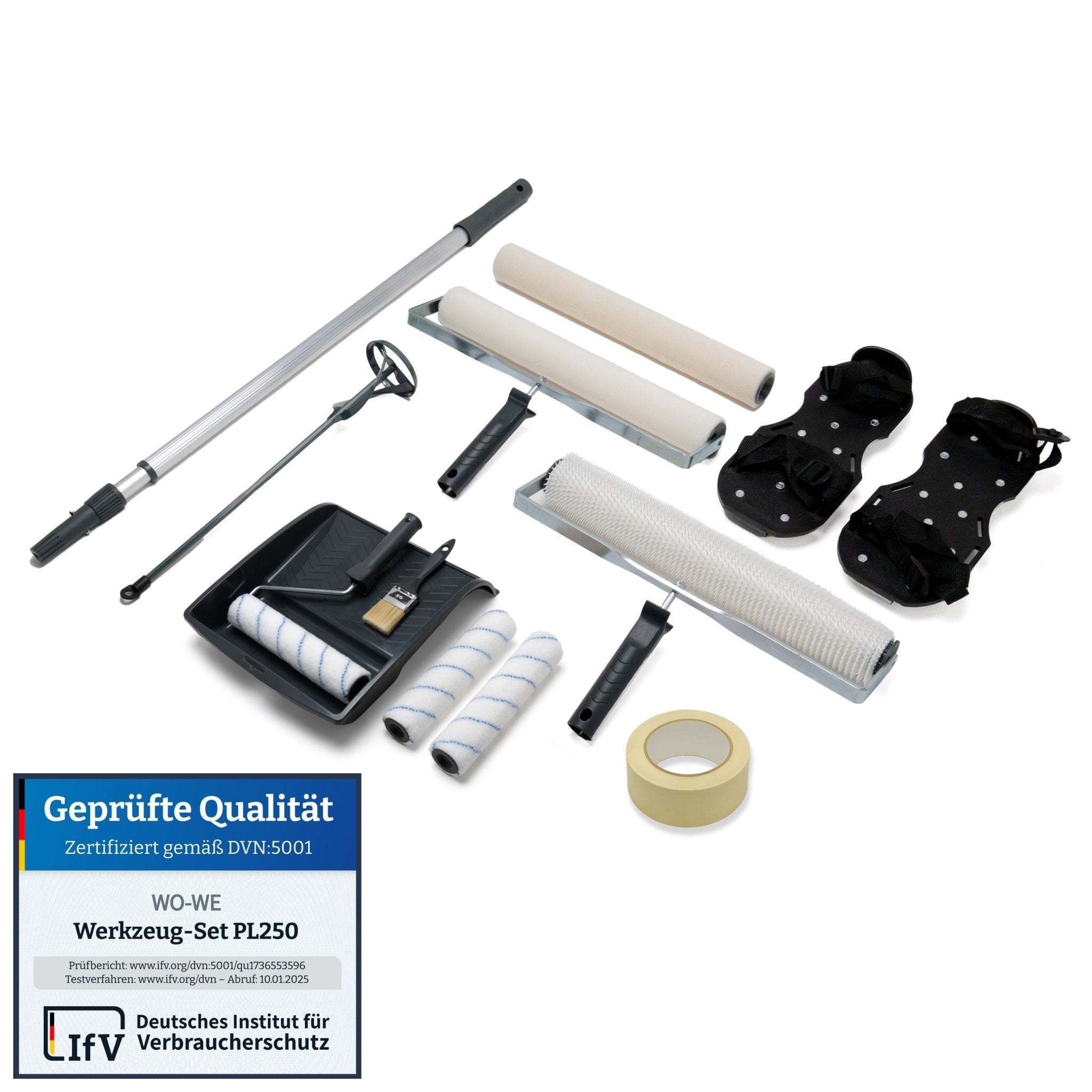 Epoxidharz Bodenbeschichtung Werkzeug Set PL250 Ausgleichsmasse Verarbeitungswerkzeug Kit - WO - WE.SHOP