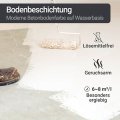 Betonfarbe Bodenfarbe Bodenbeschichtung Fußbodenfarbe Kellerfarbe W700 2,5 - 20L - WO - WE.SHOP