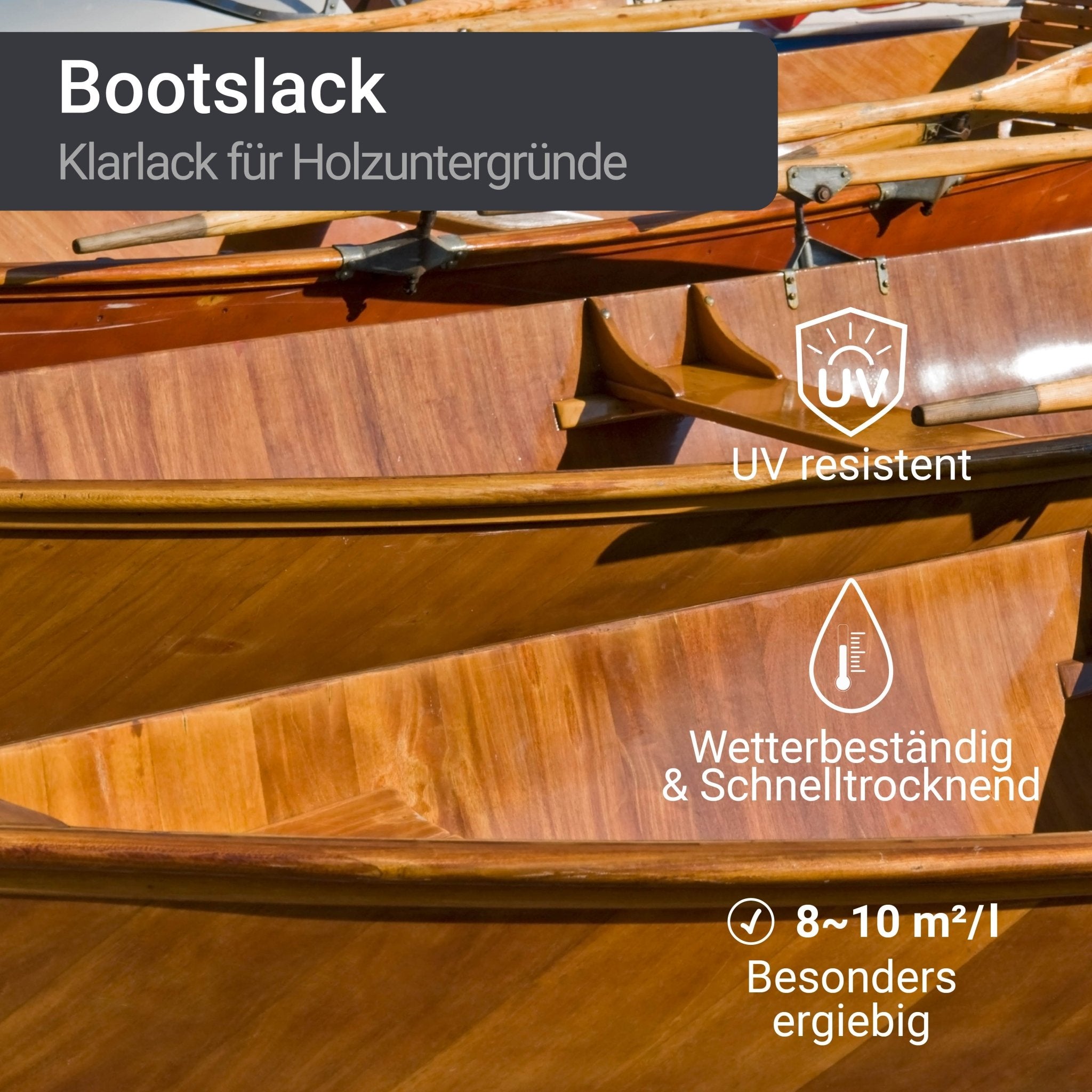 Barniz marino para madera barco yate bote exterior intemperie W400 Mate