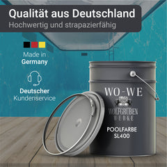 Pintura para Piscinas Piletas Piletas Estanques Protección | SL400 WO-WE | 1-20L