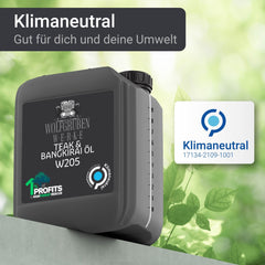 Aceite natural Teca y Bangkirai para protección y cuidado para madera W205