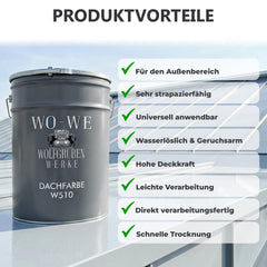 Pintura W510 para Tejados Impermeabilizante y Antigotera Rojo tomate similar 1L-20L