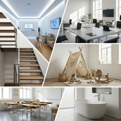 Latex Washable wall paint Kitchen silk matt W556 White 1-20L