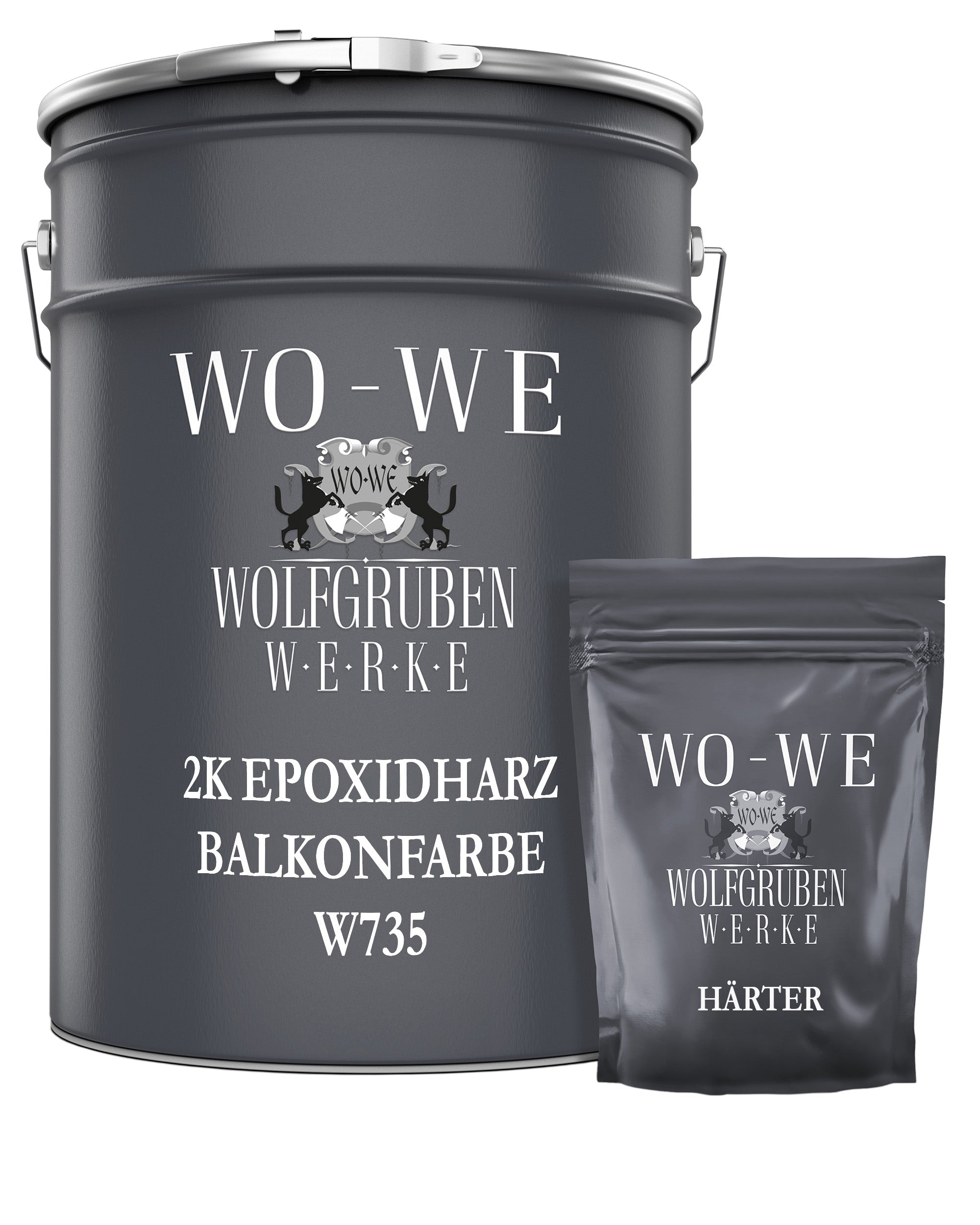 Pintura W735 Imrepmeable Resina para Terraza Azotea Balcón Protección Exterior 2.5-10Kg